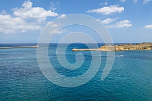 Grand Harbour and Ricasoli Fort in Kalkara - Valletta, Malta