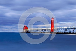 Grand Haven Lighthouse Before Sunrise