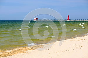 Grand Haven South Pierhead Inner Light, built in 1905 photo