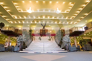 Grand hotel lobby