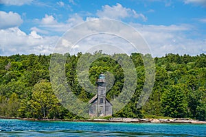 The Grand Island East Channel Lighthouse