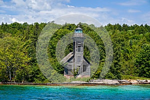 The Grand Island East Channel Lighthouse