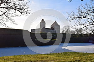 Grand Kuressaare castle in Saaremaa, Estonia.