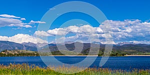 Grand Lake and the Rockies. Tourist summer vacation in Colorado, USA