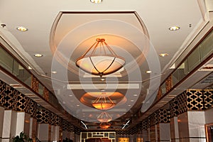 Grand luxurious hotel hall