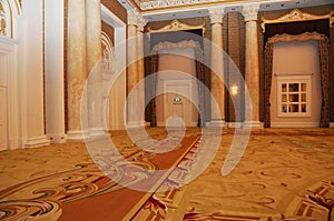 Grand luxurious hotel hall