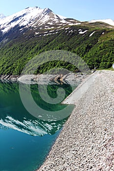 Grand` Maison Dam, Lac de Grand Maison in the french Rhone-Alpes