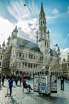 Grand Market, city centre, central square of Brussels, Belgium