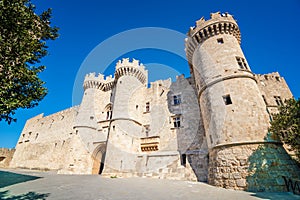 Grand Master Palace in medieval city of Rhodes & x28;RHODES, GREECE& x29;