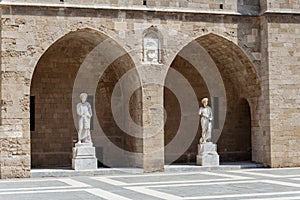 Grand Master s palace at Rhodes, Greece. Dodecanese, destination.