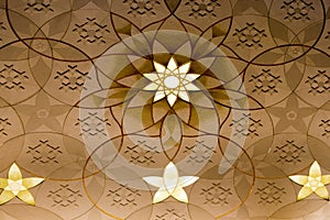 Grand Mosque Abu Dhabi wall decoration
