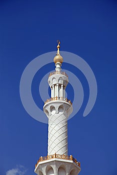 Grand Mosque close-up in Abu Dhabi UAE