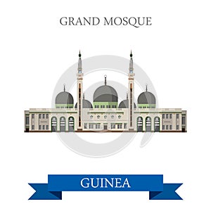 Grand Mosque of Conakry in Guinea flat web vector photo