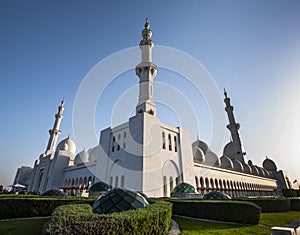 Grand mosque corner view from Abudhabi