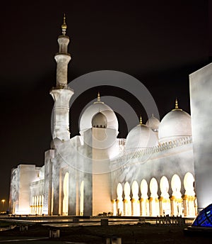 Grand Mosque in night