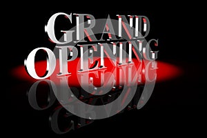 Grand Opening 3D Text
