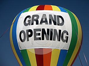 Grand opening balloon