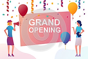 Grand opening banner