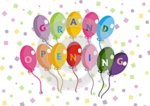 Grand Opening Colorful Balloons