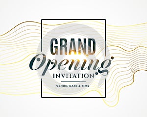 Grand opening invitation flyer design