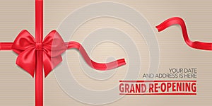 Grand opening or re opening vector background