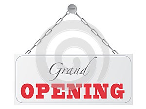 Grand opening sign