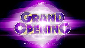 GRAND OPENING TEXT EFFECT