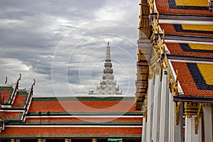 Grand Palace Buddhist temple in Bangkok, Thailand.