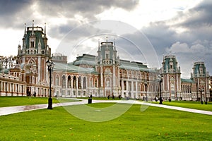 Grand Palace in Tsaritsyno Mosow