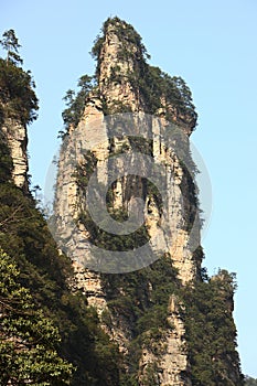 Grand peak in zhangjiajie mountains