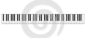 Grand piano keyboard layout photo
