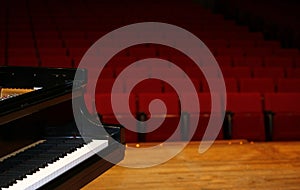 Grand Piano on stage