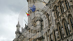 Grand place, brussels old city square, 4k