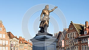 The Grand-Place of Tournai in Belgium