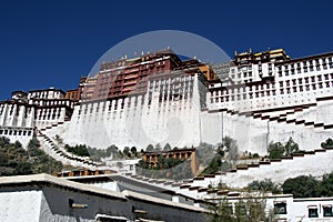 Grand potala palace in Lhasa Tibet China photo