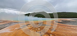 Grand Prismatic Geyser at Yellowstone National Park