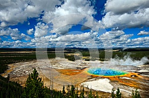 Grand Prismatic Pool Yellowstone National Park photo