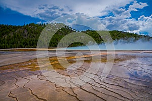 Grand Prismatic Spring, Midway Geyser Basin, Yellowstone National Park