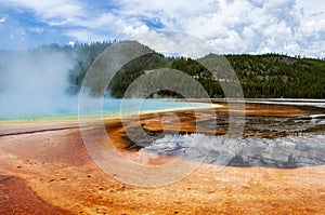 Grand Prismatic Spring at Yellowstone National Park