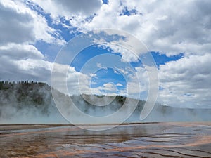 Grand Prismatic Spring. Yellowstone National Park.