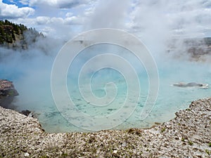 Grand Prismatic Spring. Yellowstone National Park.