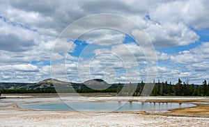 Grand Prismatic Spring. Yellowstone National Park.