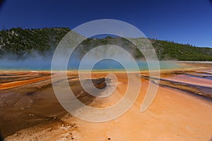 Grand Prismatic Spring in Yellowstone National Park, USA