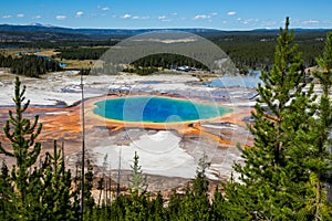 Grand Prismatic Spring in Yellowstone National Park, USA