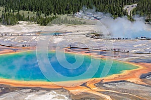 Grand Prismatic Spring in Yellowstone, Wyoming