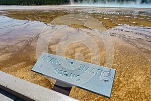 Grand Prismatic Springs, Yellowstone National Park, Wyoming