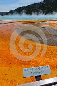 Grand Prismatic Springs, Yellowstone National Park, Wyoming