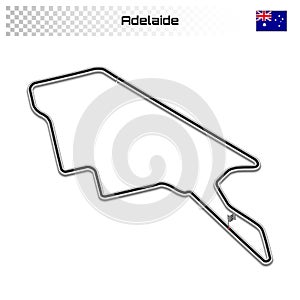 Grand prix race track for motorsport and autosport