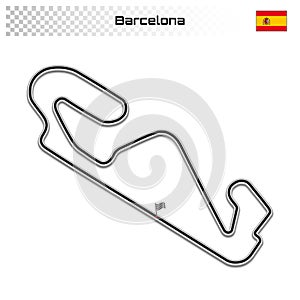 Grand prix race track for motorsport and autosport