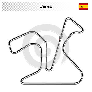 Grand prix race track for motorsport and autosport